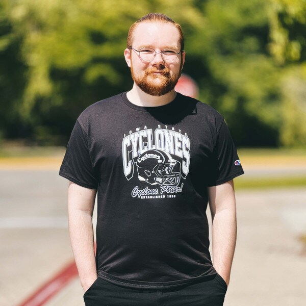 Champion® Cyclones Football Helmet Black T-Shirt